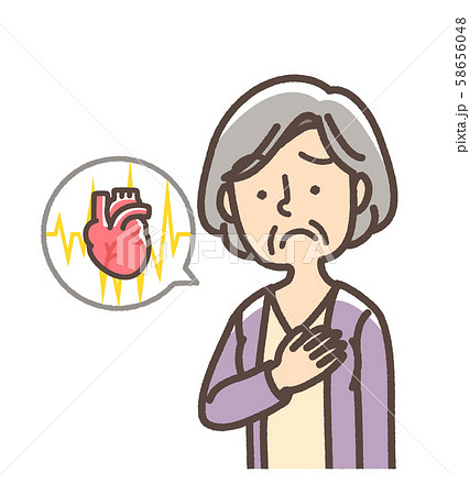 胸痛のイラスト素材