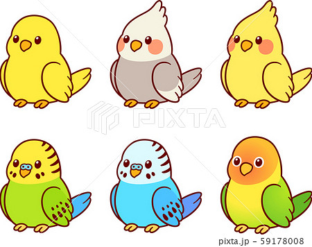 鳥 カナリア かわいい イラストのイラスト素材 鳥 カナリア かわいい イラストのイラスト素材