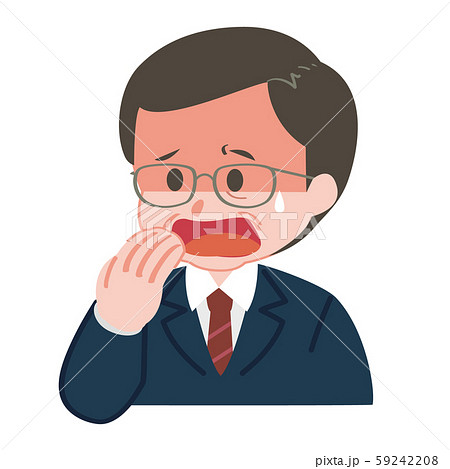 狼狽えるのイラスト素材