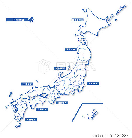 四国地図のイラスト素材集 ピクスタ