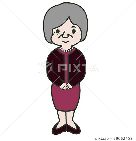 おばあさまのイラスト素材
