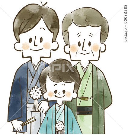 着物着付けのイラスト素材