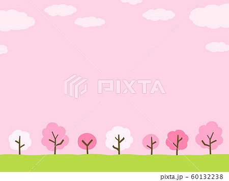 桜 木 背景 春のイラスト素材 Pixta