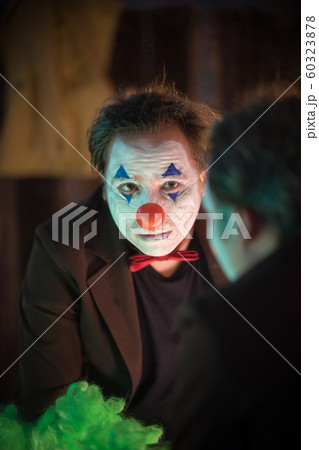 ピエロ クラウン ジョーカー 道化師の写真素材