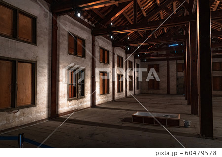 富岡製糸場内部の写真素材