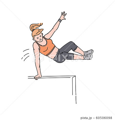 パルクールのイラスト素材