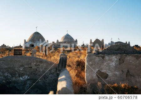 泥のモスクの写真素材