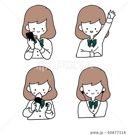 日常生活動作のイラスト素材