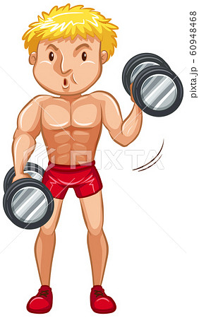 重量挙げのイラスト素材