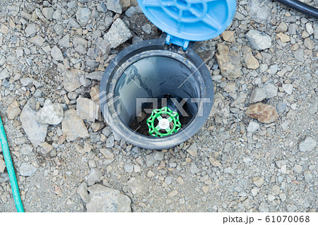 開閉バルブの写真素材