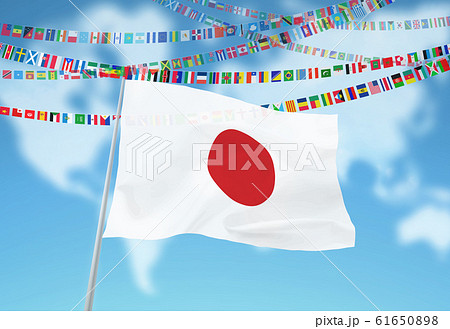 世界国旗のイラスト素材