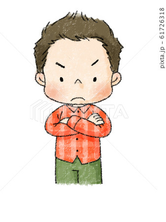 ふくれっ面 顔のイラスト素材