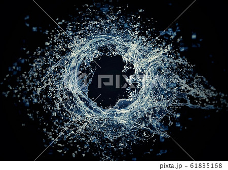 背景 壁紙 水 歪みのイラスト素材