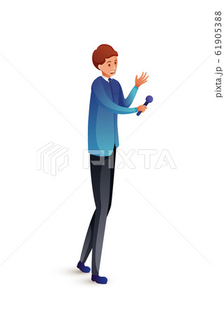 ジャーナリストのイラスト素材