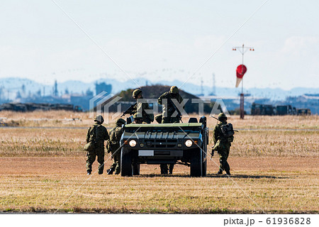 高機動車 自衛隊の写真素材