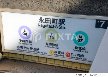 看板 駅 標識 東京メトロの写真素材 - PIXTA