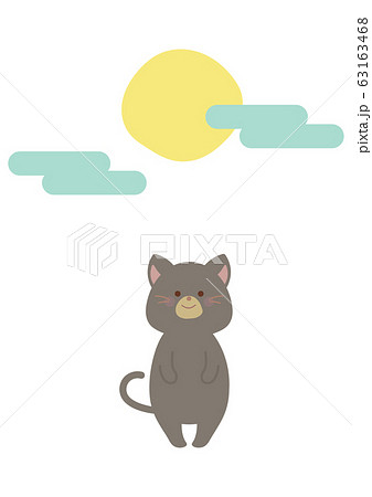 十五夜 猫 月見 満月のイラスト素材 - PIXTA