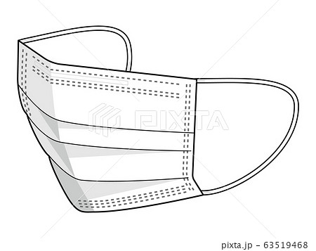 サージカルマスクのイラスト素材