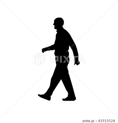 歩いてる人のイラスト素材 Pixta