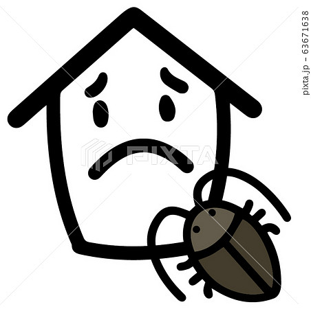 ゴキブリ かわいい イラスト デフォルメのイラスト素材