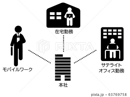 モノクロ インターネット Web パソコンのイラスト素材