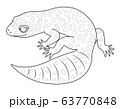 ヒョウモントカゲモドキのイラスト素材