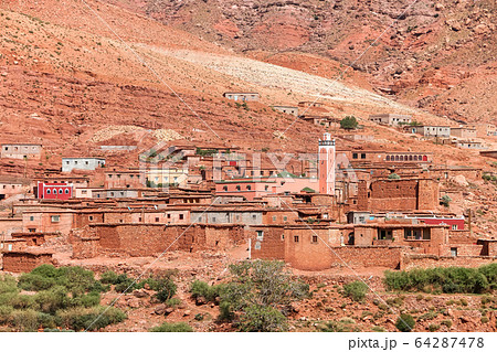 泥のモスクの写真素材