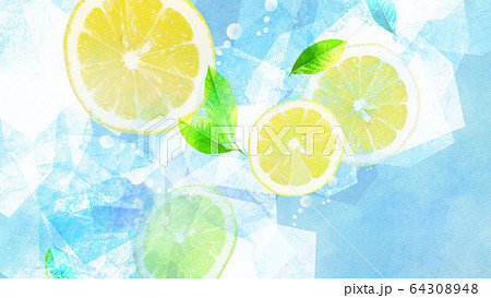 レモンスカッシュ ジュースの写真素材