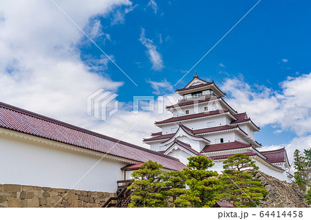 鶴ヶ城の写真素材