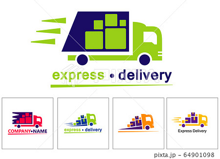 Express delivery service logo. Fast time - Stock Illustration [64028667]  - PIXTA