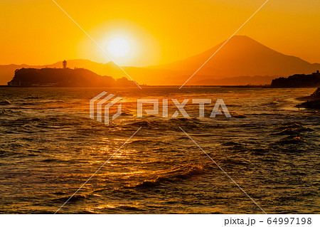 江ノ島 黄昏 夕景 風景の写真素材 - PIXTA