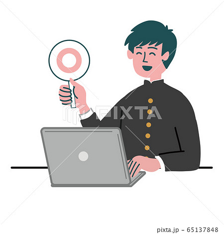 学ランのイラスト素材