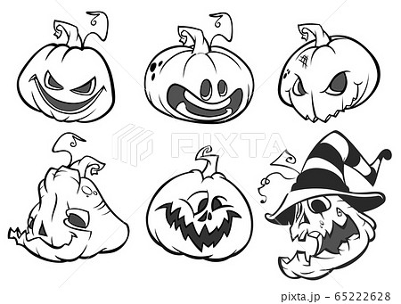 ハロウィン キャラクター ジャックオーランタン ジャック オ ランタンの写真素材