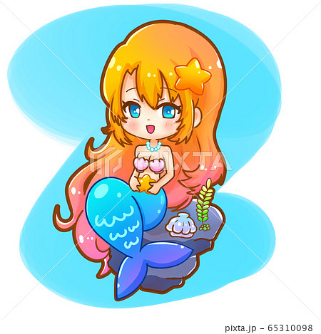 人魚姫のイラスト素材