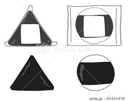 コンビニおにぎりのイラスト素材