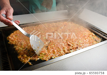 もんじゃ焼きの写真素材