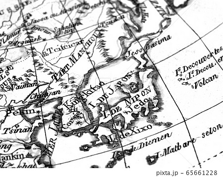 朝鮮半島 日本地図の写真素材 Pixta