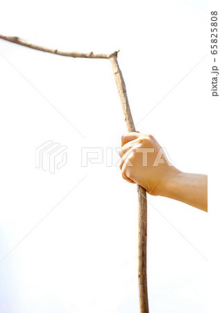手 杖 棒 持つの写真素材