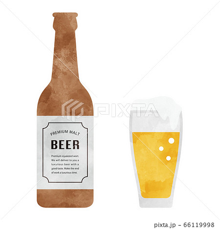 瓶ビールのイラスト素材 Pixta