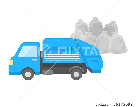 ゴミ収集車のイラスト素材集 ピクスタ