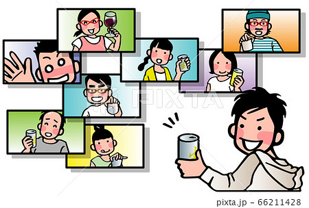 缶ビールのイラスト素材