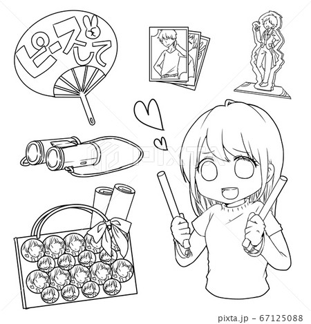 ペンライトのイラスト素材 ペンライトのイラスト素材