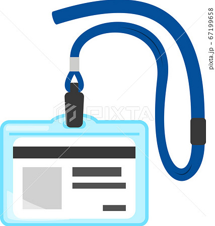 吊り下げ名札のイラスト素材