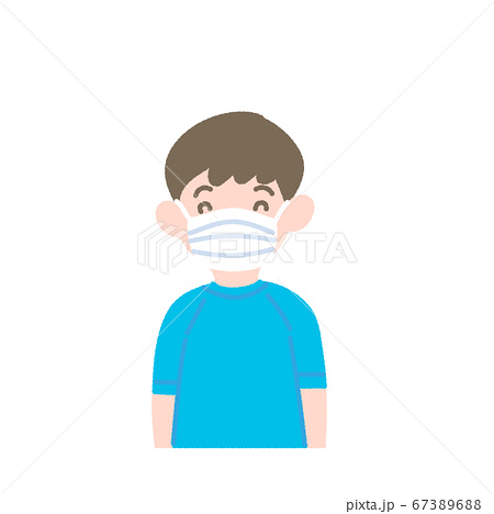 子供 マスク 男の子 人物のイラスト素材 子供 マスク 男の子 人物のイラスト素材
