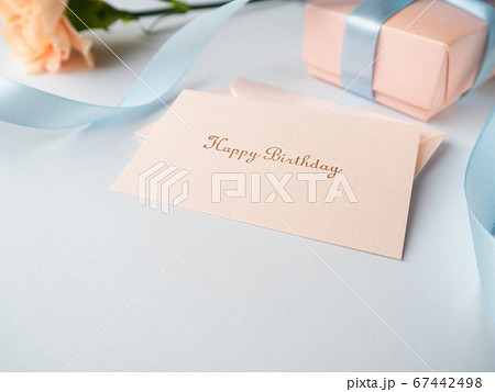 手紙 メッセージ 封筒 かわいいの写真素材