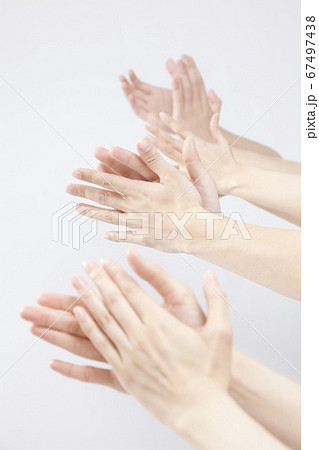 拍手喝采の写真素材