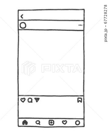 インスタ風のイラスト素材