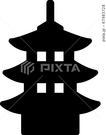 奈良 かわいい 白バック イラストのイラスト素材