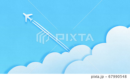 飛行機雲のイラスト素材集 ピクスタ