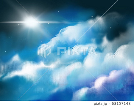 雲 綺麗のイラスト素材